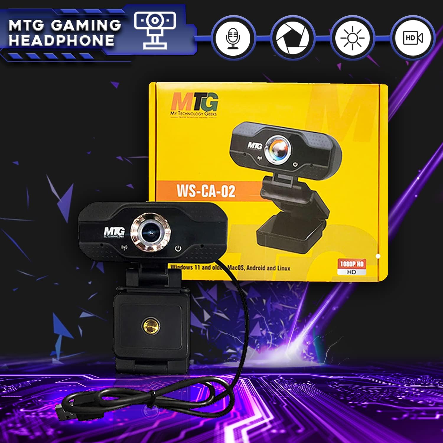 TechMagnet Gaming Desktop PC, Intel i5 6th Gen, Zeus Pro 6, RX 550, 16GB RAM, 1TB SSD, RGB Keyboard Mouse, Speaker, Headphone, Webcam, Windows 11 (Renewed)