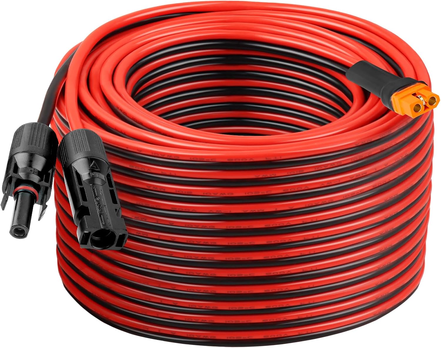 10AWG 100FT Solar to XT60i Extension Cable 3 6 10 35 50 75 100FT Heavy Duty Adapter Cable Connector XT60i Wire for Portable Power Station, Solar Panel, RV, Battery