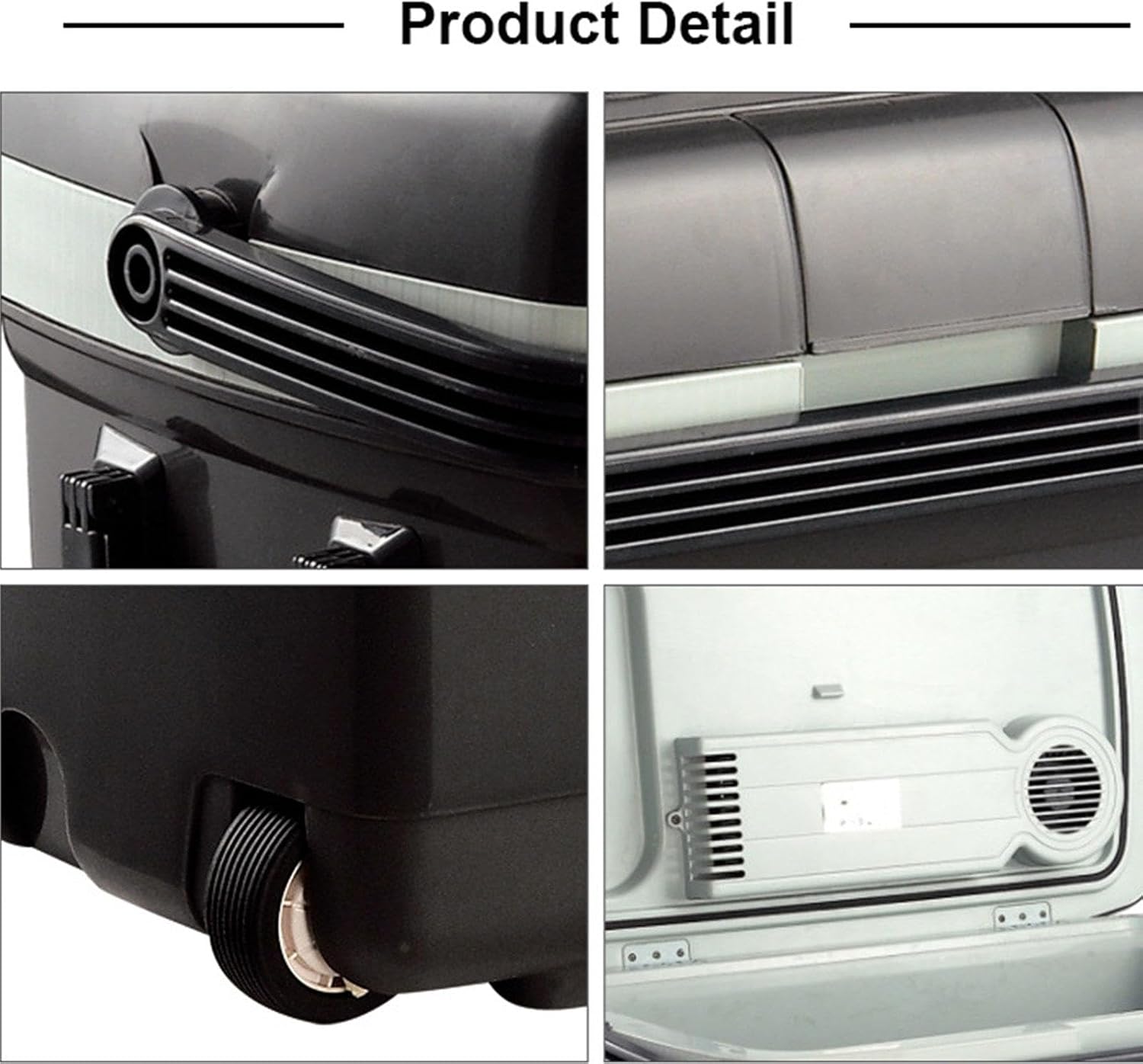 Car Refrigerator Mini Fridge Electric Cooler and Warmer 12 V DC Cable & 110/240V AC Car Refrigerator 45 Liter Capacity for Skincare, Beverage, Food, Home, Office and Car