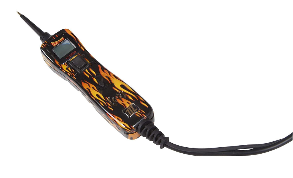 Power Probe III Clamshell - [Car Automotive Diagnostic Test Tool, Digital Volt Meter, AC/DC Current Resistance, Circuit Tester] (Fire)