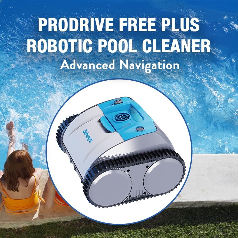 Doheny's Pool ProDrive Free Plus, Rechargeable Inground Robotic Cord-Free Automatic Robotic Swimming
