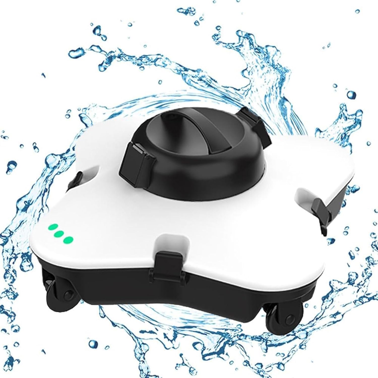 Cordless Pool Cleaner Robotic,Automatic Pool Vacuum Cleaner,Electric Pool Cleaning Robot,Lasts 120 Mins and 100㎡,7500mAh,Diving Depth 3.0M