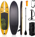 Smartmak Inflatable Stand Up Paddle Board, SUP Paddleboard Wide Stable Design, Non-Slip Deck, with Premium Paddle Board Accessories, Portable Carry Bag & Paddle Pressure Gauge Pump