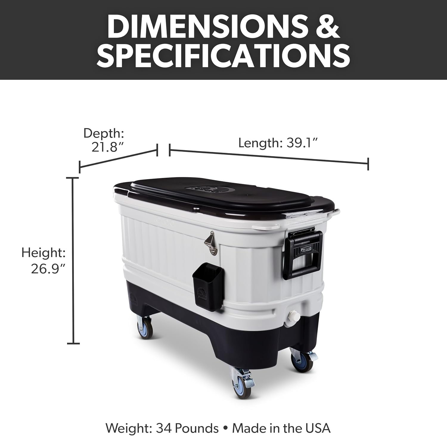 Igloo Hard Cooler | Polar & Party Bar Series | Insulated Ice Chests