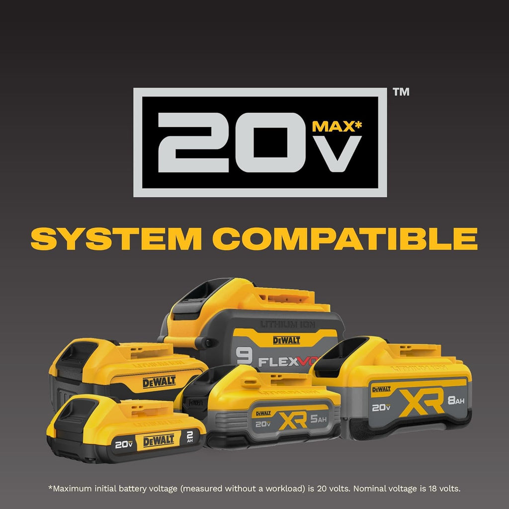 DEWALT 20V MAX Circular Saw, Cordless Sidewinder Style Portable, 6-1/2-Inch Blade, 5150 RPM, 0-50 Degree Bevel Capability, Battery Not Included (DCS391B)