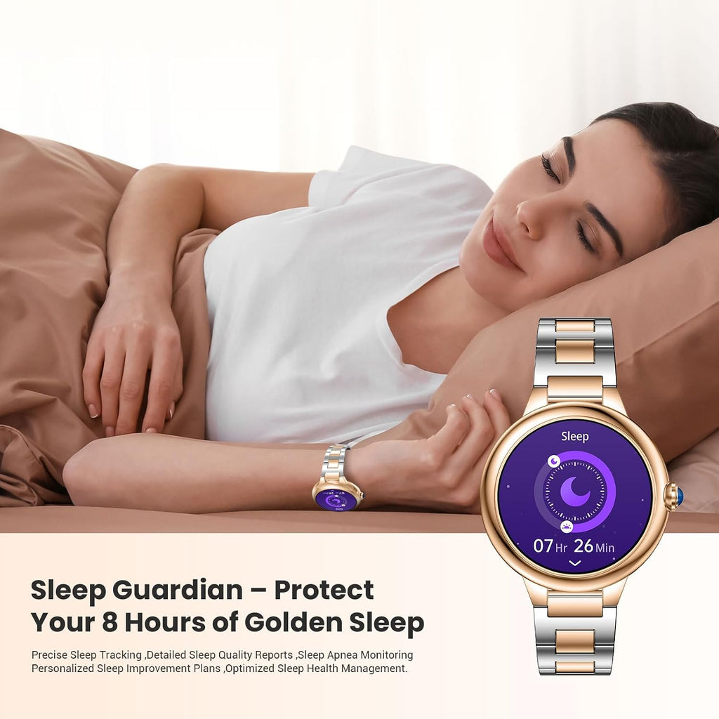 SOUYIE 2026 Luxury Smart Watch for Women, 1.19' AMOLED Display, DA GPT Smartwatch, Heart Rate, Sleep Monitor, 107 Sports Modes Fitness Tracker, Compatible with iOS & Android