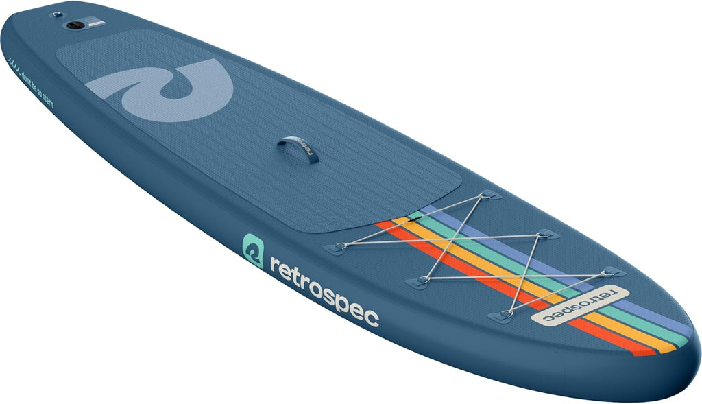 Retrospec Weekender Inflatable Stand Up Paddle Board Includes Paddle, Pump, Travel Bag and Accessories 10'6' Lightweight Inflatable SUP, Puncture Resistant Inflatable Paddle Board for Adults