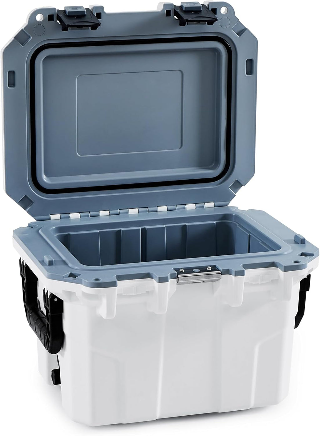 BluBox Hard Cooler Box, Heavy-Duty for Extended Outdoor Use, Camping, Fishing, White