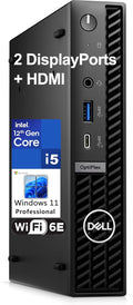 Dell OptiPlex 7020 MFF Mini PC 7000 Micro Form Factor Business Desktop Computer, Intel Hexa-Core i5-12500T, 32GB DDR5 RAM, 1TB PCIe SSD, WiFi6E, 2 DisplayPort + HDMI, Windows 11 Pro