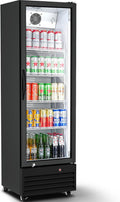 BODEGA BODEGACOOLER 9 Cu.Ft Commercial Beverage Refrigerator with Glass Door,Display Drink Refrigerators fridge for Beer Display Drink Cooler Rapid Cooling & Quiet for Bar Restaurant Office Store Use