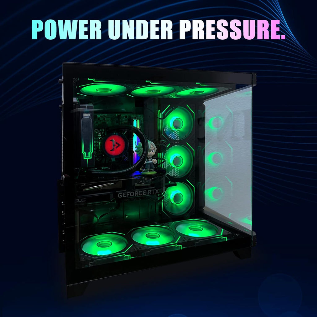 ARGB Gaming PC Desktop, i7-11700F (8-Core up to 4.9GHz), RTX 2080 Ti 11GB, 32GB DDR4 RAM, 1TB NVMe SSD, 800W PSU, Wi-Fi 6, Windows 11 – High-Performance Gaming & Streaming