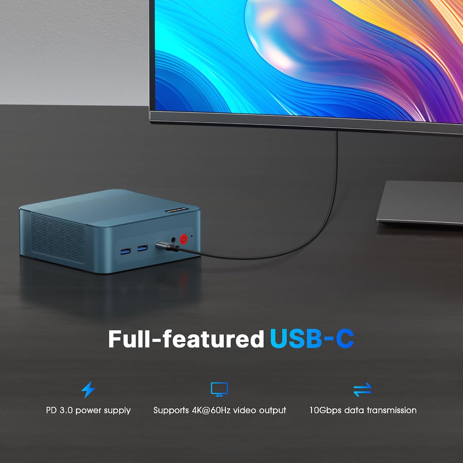 BOSGAME P2 Plus Mini PC, I7 12700H 32GB DDR4 RAM, 512GB SSD, Support Thunderbolt 4, Wi-Fi 6, BT 5.2