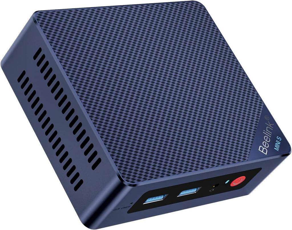 Beelink MINI S12 Pro Mini PC with N100 Processor, 12G LPDDR5 512G SSD Mini Desktop PC, 2.5G LAN, WiFi6, BT5.2, Dual HDMI, Business Mini Computer for Home Theater/Education/Offices, Win 11 Home