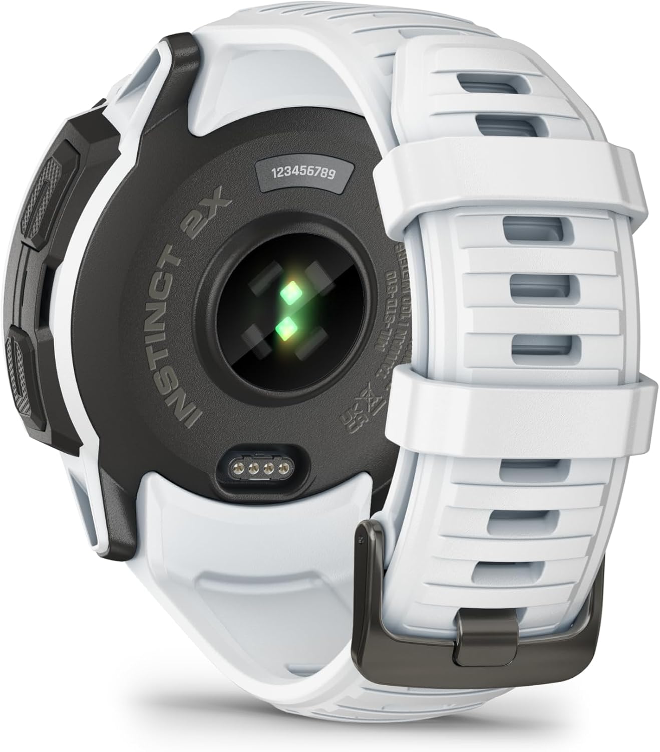 Garmin Instinct 2X Solar, Rugged GPS Smartwatch, Built-in Flashlight, Solar Charging Capability, Multi-Band GNSS, Whitestone (Renewed)
