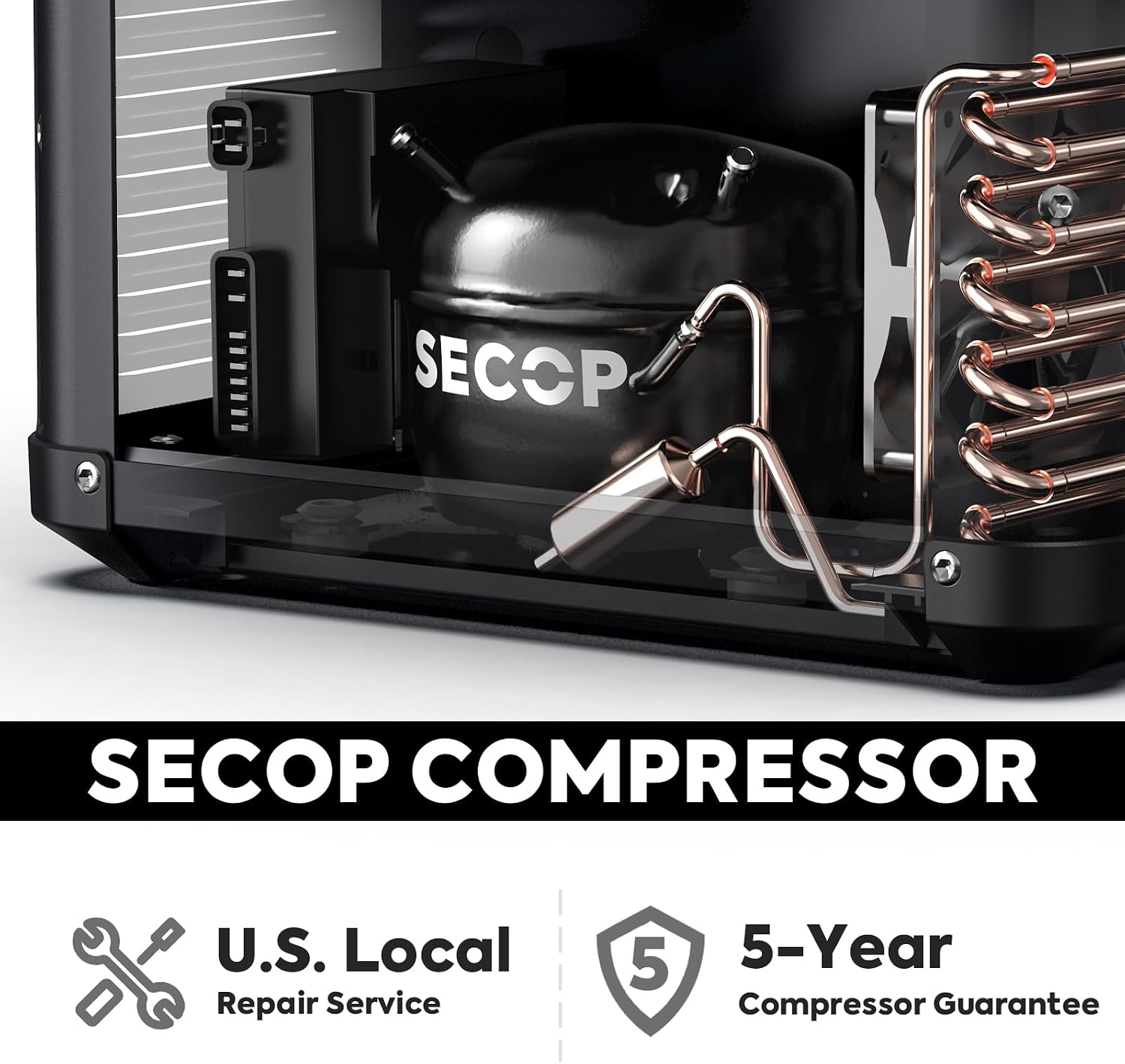 ICECO VL35 ProS Portable Fridge, 12 Volt Refrigerator with Multi-directional lid, 35 Liters Car Freezer powered by SECOP, 0°F to 50°F, DC 12/24V, AC 110/240V, for Camping, Car, Outdoor Use, With Cover