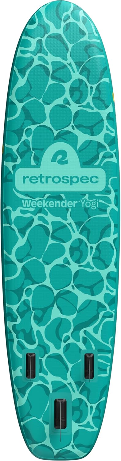 Retrospec Weekender Yogi 10'8 Extra Wide Yoga Paddle Board with Pump and Accessories, Non-Slip, Puncture Resistant, Lightweight iSUP Inflatable Paddle Board