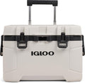 Igloo Trailmate 52Qt Wheeled Cooler, Insulated Hard Shell Ice Chest, Bone