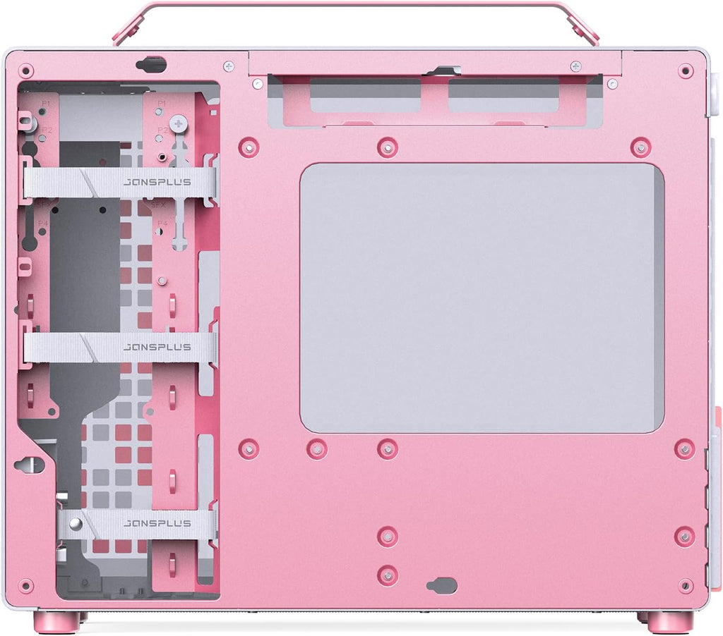 JONSBO/JONSPLUS Z20 Pink/White Micro-ATX Mini Tower Pc Case,with Detachable Carrying Handle, Mini Size, High-Performance Hardware Compatible, Support 240AIO, H160mm Cooler