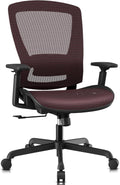 ELABEST Mesh Office Chair,Ergonomic Computer Desk Chair,Sturdy Task Chair- Adjustable Lumbar Support & Armrests,Tilt Function,Comfort Wide Seat,Swivel Home Office Chair (Red)
