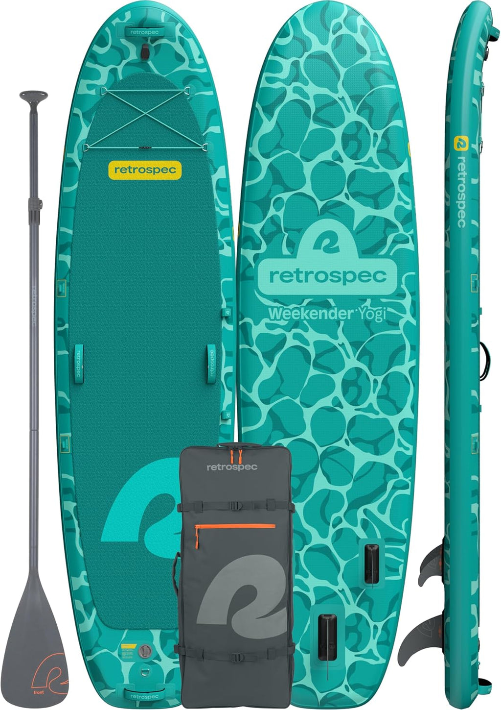 Retrospec Weekender Yogi 10'8 Extra Wide Yoga Paddle Board with Pump and Accessories, Non-Slip, Puncture Resistant, Lightweight iSUP Inflatable Paddle Board