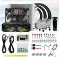 12V automobile air conditioner electric compressor kit, applicable to classic cars, pickup trucks, RV, trucks, agricultural vehicles, excavators, vans, etc。12V DC A/C (12V hot and cold)