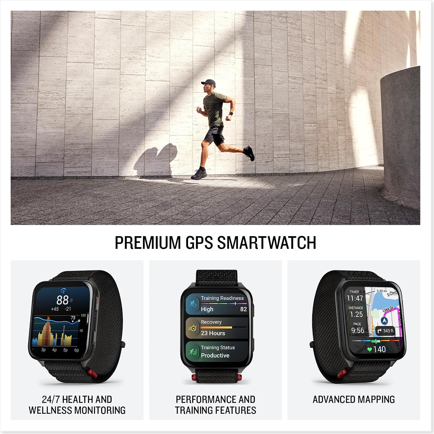 Garmin Venu X1 (Black/Slate Titanium) Fitness GPS Smartwatch Bundle - 2' Thin & Lightweight AMOLED Display, Advanced Health & Fitness with PlayBetter Wireless Earbuds & HD Screen Protectors