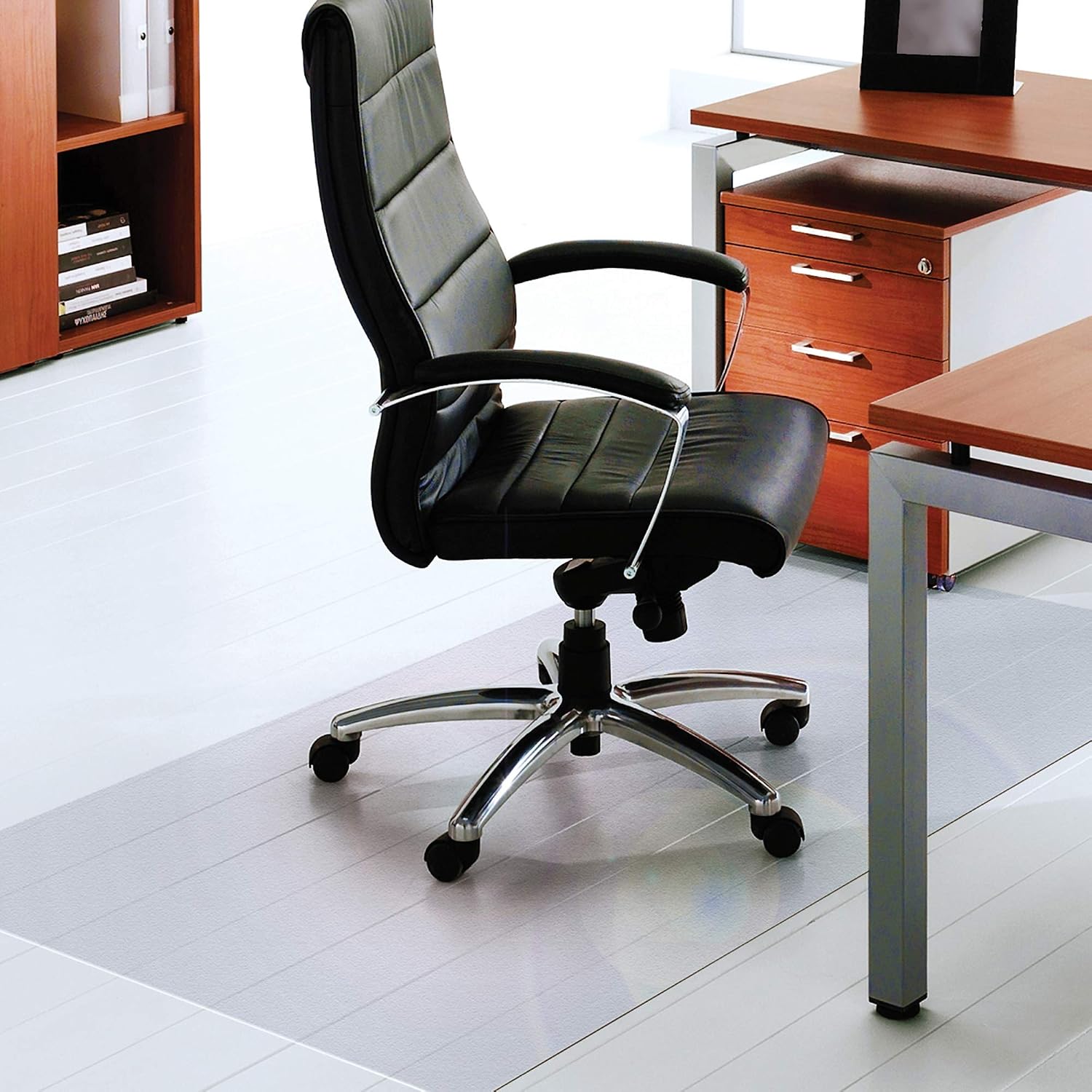 Floortex® Ultimat® Strong Polycarbonate Rectangular Chair Mat for Hard Floor - 60' x 79'