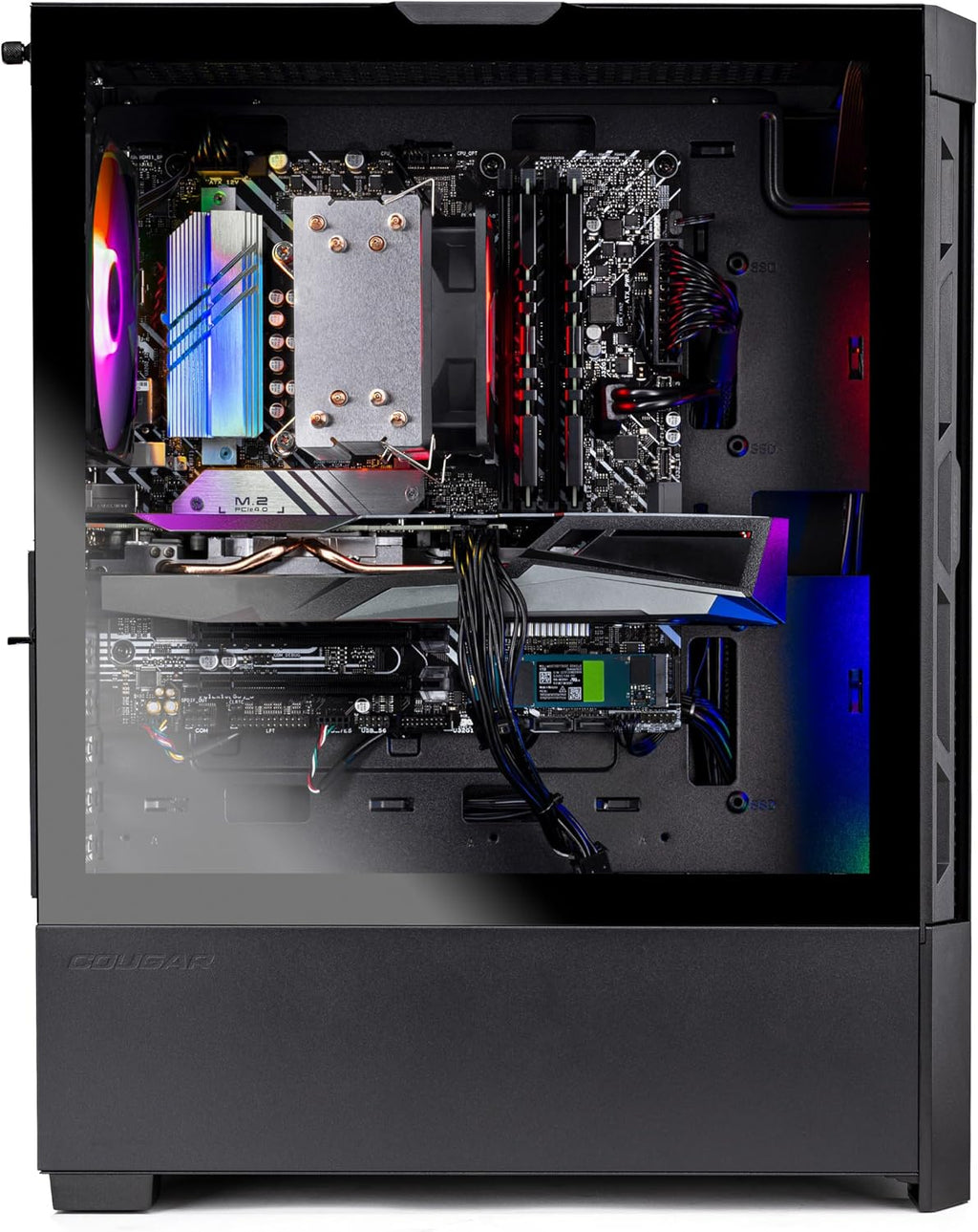 Skytech Gaming Blaze4 Mini Gaming PC, AMD Ryzen 7 5700 3.7GHz, NVIDIA RTX 5060, 1TB NVMe SSD, 16GB DDR4 RAM 3200, 650W Gold PSU, WI-FI 5, Windows 11, Desktop
