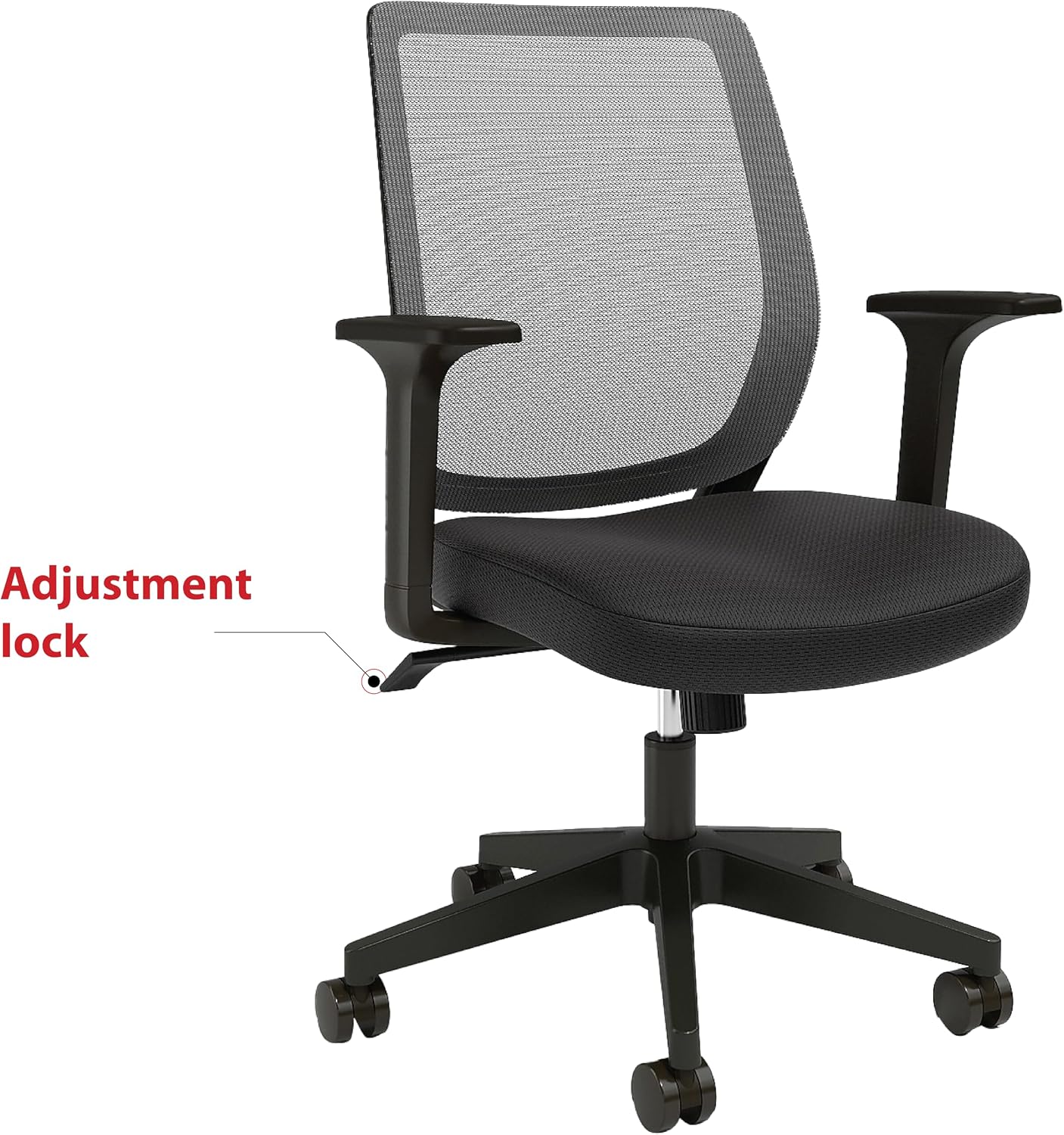 Staples Ergonomic Task Chair, Mesh, Ergonomic, Adjustable Height, Swivel