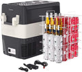 12 Volt Refrigerator 12V Car Fridge 52QT(50L) Portable Freezer Compressor Cooler 12/24V DC 110~240 Volt AC for Truck Van RV Camper SUV Travel Camping Road Trips Tailgating -8℉~50℉