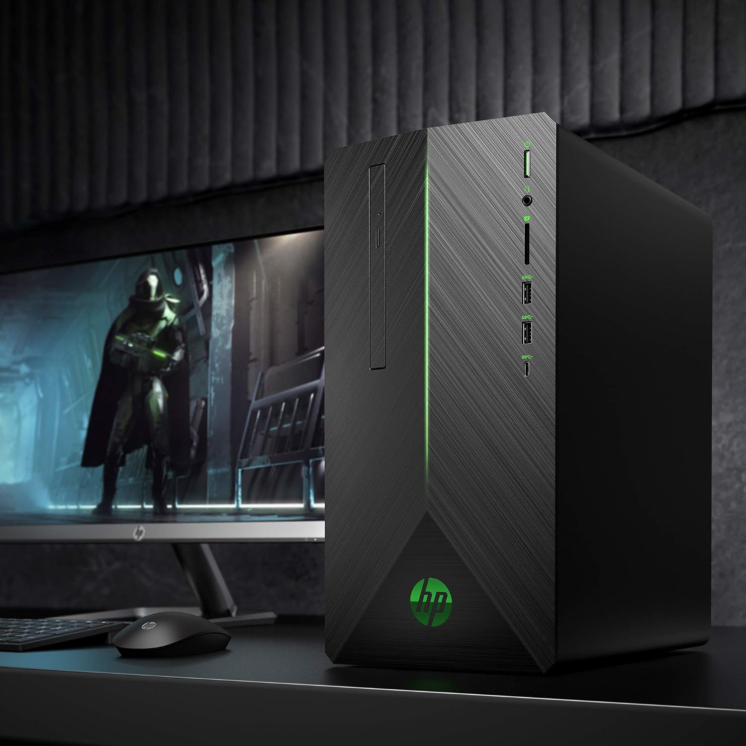 hp VR Ready Pavilion Gaming PC Desktop Computer, Intel Core i5-9400F, NVIDIA GeForce GTX 1660Ti, 8GB RAM, 256GB SSD, Windows 10 (690-0073w, Black)