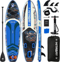 Inflatable Stand Up Paddle Board 10'6' All-Around SUP Kit - Lightweight (16 lbs), Stable & Durable, Camera Mount & Complete Accessories - SUP Board for Beginners & All Skill Levels
