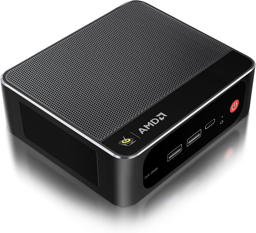 Beelink SER5 MAX Mini PC,AMD Ryzen 7 7735HS(up to 4.75GHz,8C/16T), Mini Computer 24GB LPDDR5 RAM 1TB PCIe4.0 X4 SSD, 4K Triple Display, WiFi 6, BT 5.4,RJ45 2.5G LAN
