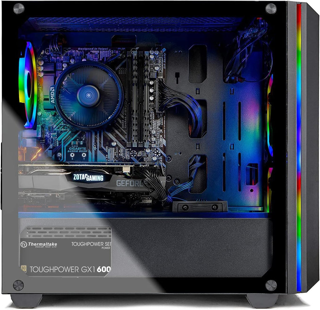 Skytech Gaming Skytech Chronos Mini Gaming PC Desktop - AMD Ryzen 3 3100, NVIDIA GTX 1660 Super 6GB, 16GB DDR4 3200, 500GB SSD, AC Wi-Fi, Windows 10 Home 64-bit