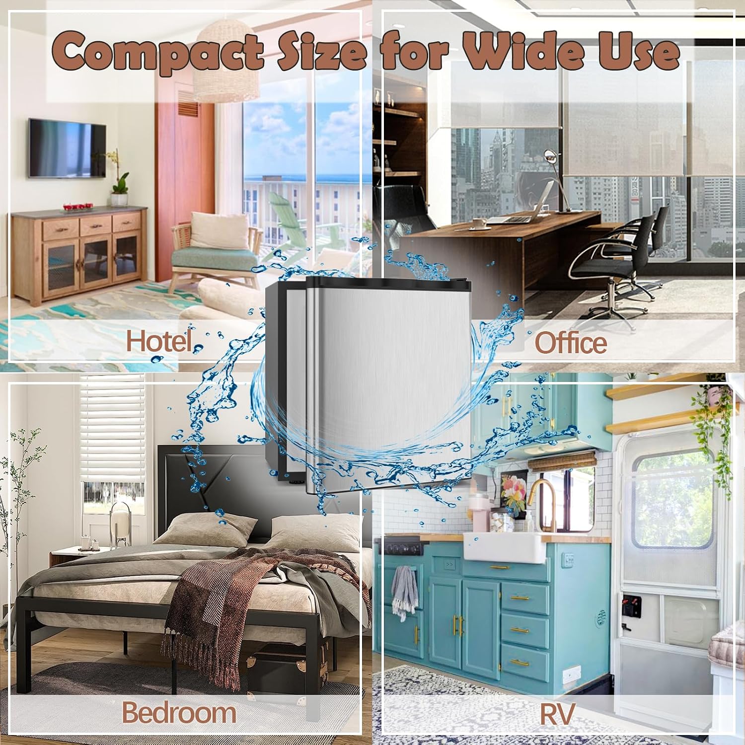 1.1 cu. ft. Mini Freezer Countertop, Portable Small Freezer w/Reversible Door, 7-Grade Adjustable Thermostat, Manual Defrost, Compact Upright Freezer for Garage, Dorm, Office, RV, Boat