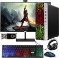 TechMagnet HP G3 Gaming Desktop PC,Intel Core i7 6th Gen,AMD RX 550 Graphics,16GB RAM,240GB SSD|2TB HDD,MTG New 27 inch Monitor,RGB Keyboard Mouse,RGB Headphone,Webcam,Windows 11(Renewed)