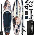Inflatable Stand Up Paddle Board 10'6' All-Around SUP Kit - Lightweight (16 lbs), Stable & Durable, Camera Mount & Complete Accessories - SUP Board for Beginners & All Skill Levels