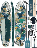 ABBOARD Inflatable Stand Up Paddle Board - Extra Wide Fishing Paddleboard with Sup Accessories Youth/Adults