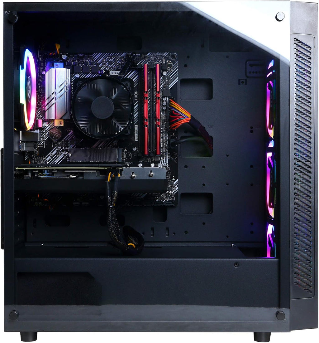 CYBERRPOWERPC Gamer Xtreme VR Gaming PC, Intel Core i5-11600KF 3.9GHz, GeForce RTX 3060 12GB, 16GB DDR4, 500GB PCI-E NVMe SSD, 1TB HDD, WiFi Ready & Win 11 Home (GXiVR8480A11), Black