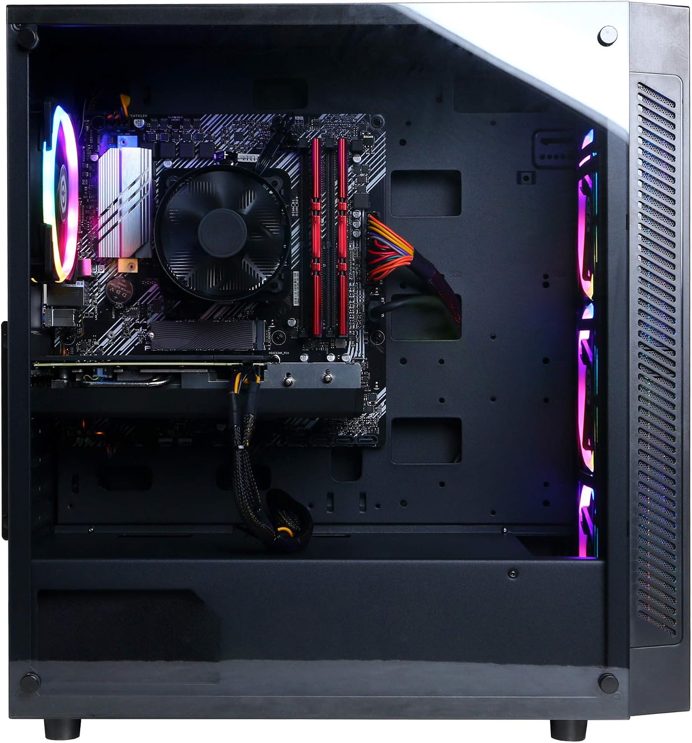 CYBERRPOWERPC Gamer Xtreme VR Gaming PC, Intel Core i5-11600KF 3.9GHz, GeForce RTX 3060 12GB, 16GB DDR4, 500GB PCI-E NVMe SSD, 1TB HDD, WiFi Ready & Win 11 Home (GXiVR8480A11), Black