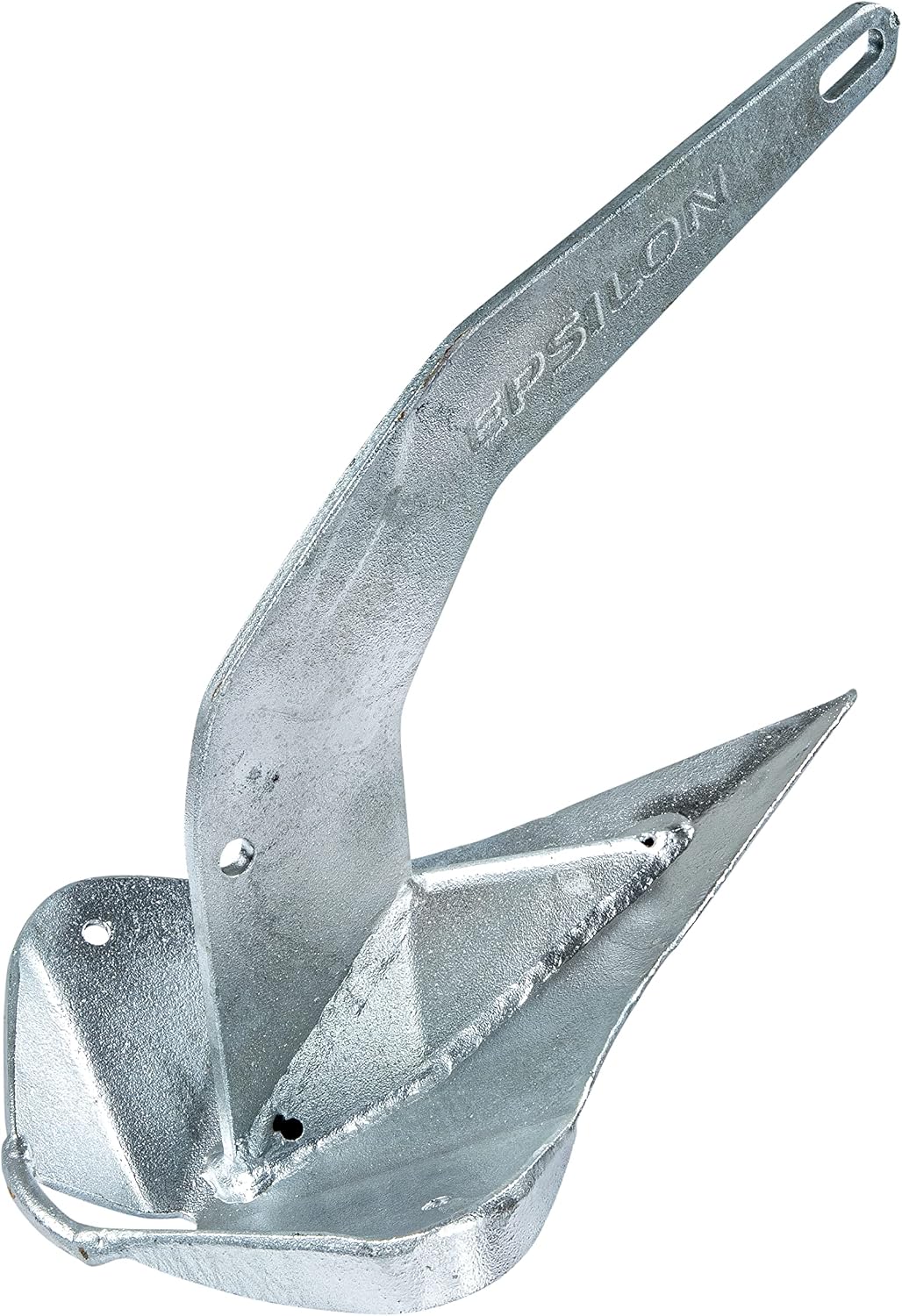 Lewmar Galvanized Steel Epsilon Anchor for Power and Sailboats