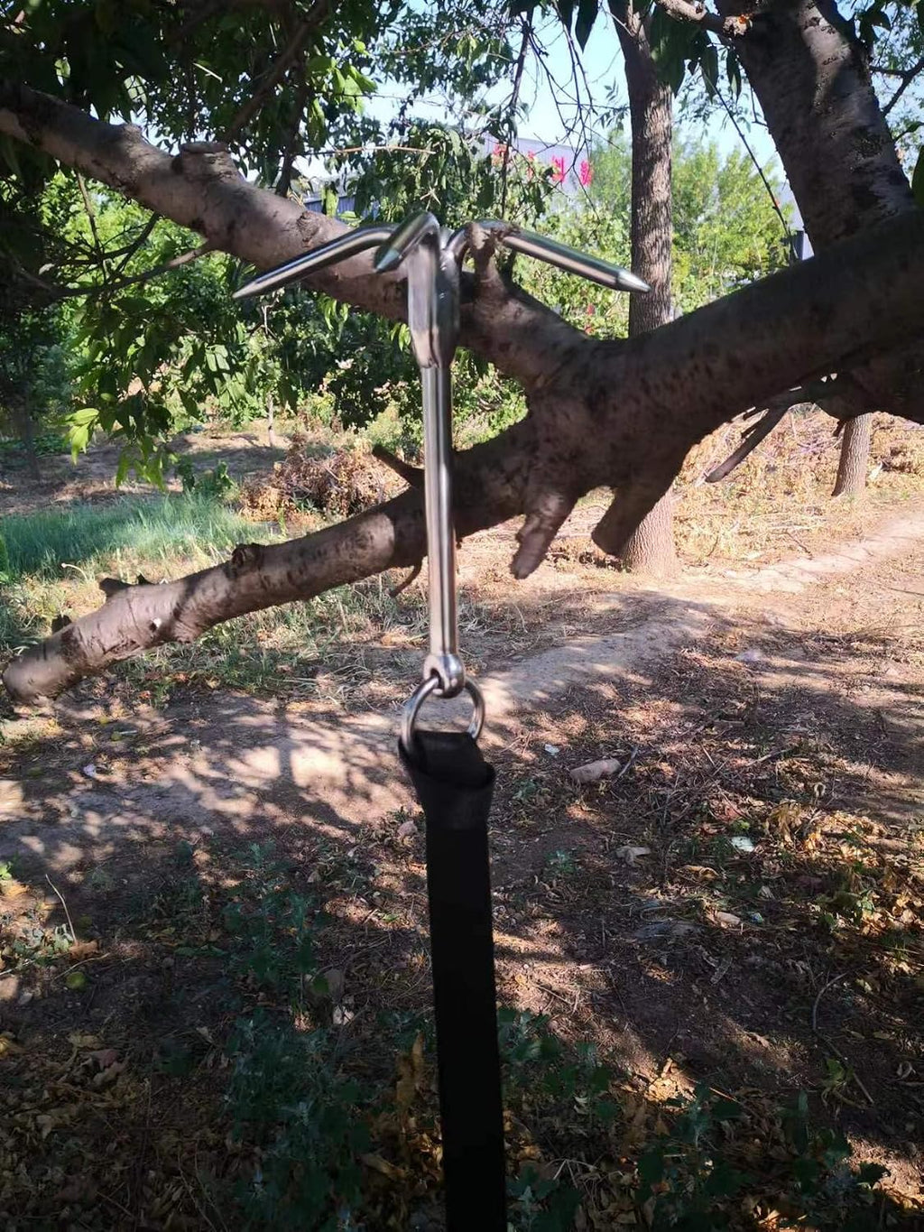 14.5' Grappling Hook Heavy Duty with 4-Claw Grapnel Anchor Stainless Steel 316 for Anchor Retrieving,Outdoor Hiking,Tree Limb Removal,Boat Anchor,Kayaks,Inflatables and Skiffs