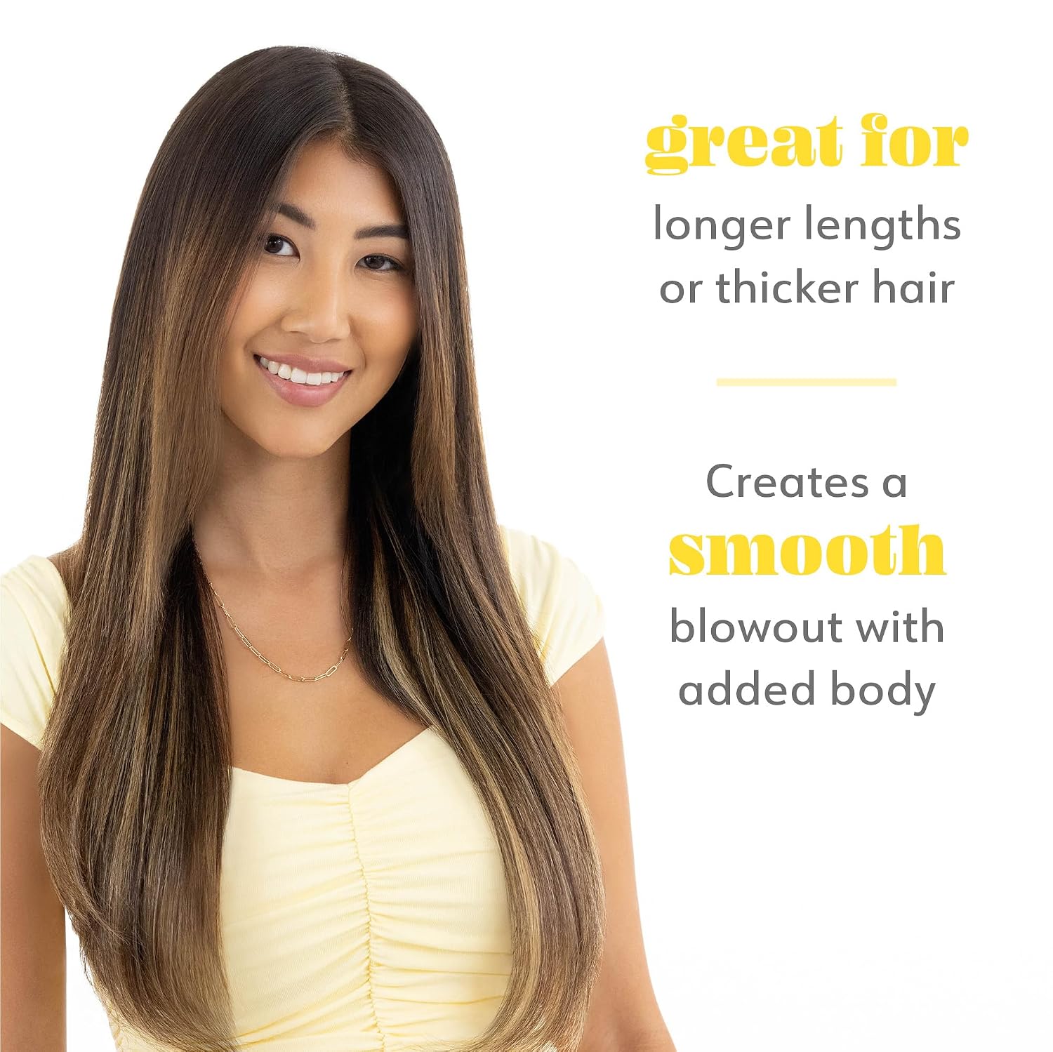 Drybar The Smooth Shot Paddle Brush Blow-Dryer | Smooths Hair for Easy Blowout, Reduces Frizz, Added Body, Quick & Easy One Step Styling for Long or Thicker Hair