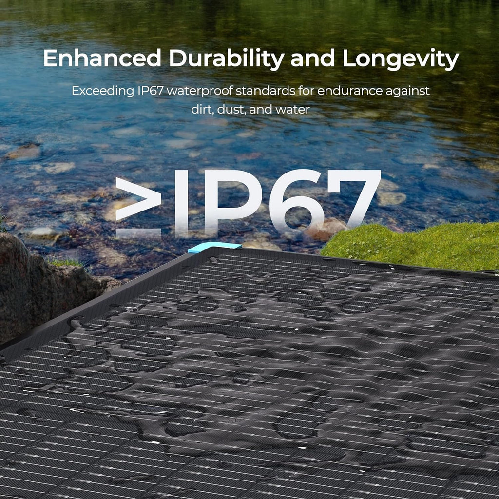 Renogy 100 Watt Solar Panel Suitcase, N-Type 100W Portable Foldable Solar Panels, 25% High Efficiency with 19% Lighter, Fast Setup with Kickstands, IP67 Waterproof for RV, Camping, Off-Grid, Blackouts