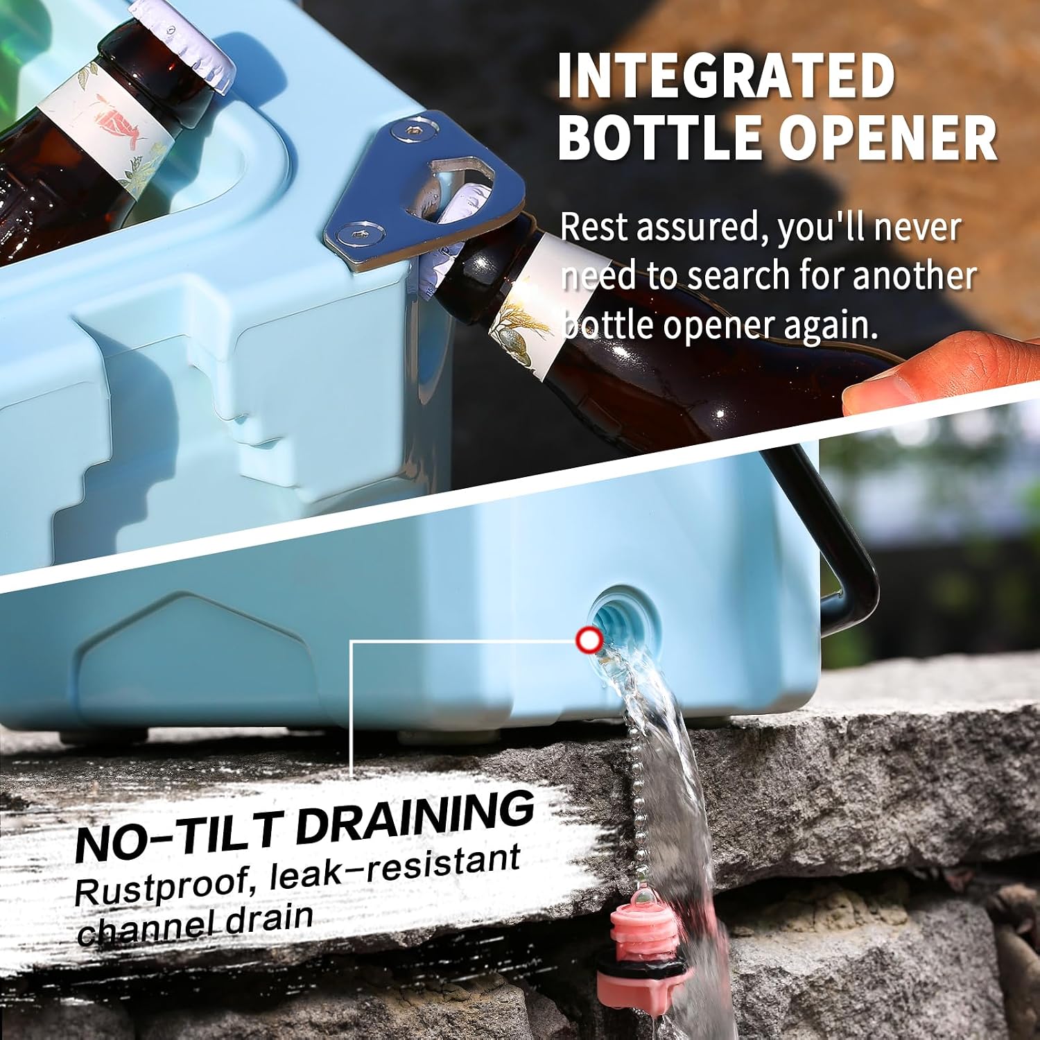 EchoSmile 12/18/25 Quart Rotomolded Cooler, Built to Stand up to The Rigors of The Journey