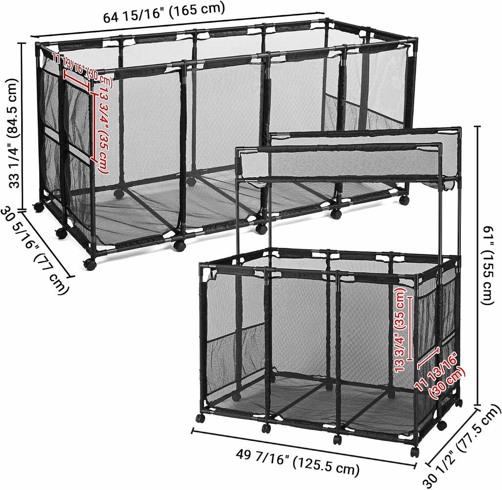 Yescom 2 Pack Pool Float Storage Bin Basket for Toy Raft Noodles Waterproof Large Outdoor Patio Black 2026