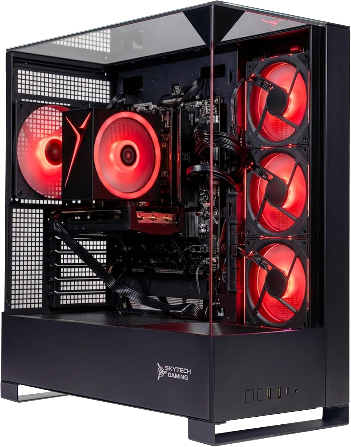 Skytech Gaming Shadow 5 Gaming PC, AMD Ryzen 7 8700F 4.1GHz, NVIDIA RTX 5060 Ti 8GB VRAM, 1TB NVMe SSD, 16GB DDR5 RAM 6000, 750W Gold PSU, WI-FI 5, Windows 11, Desktop