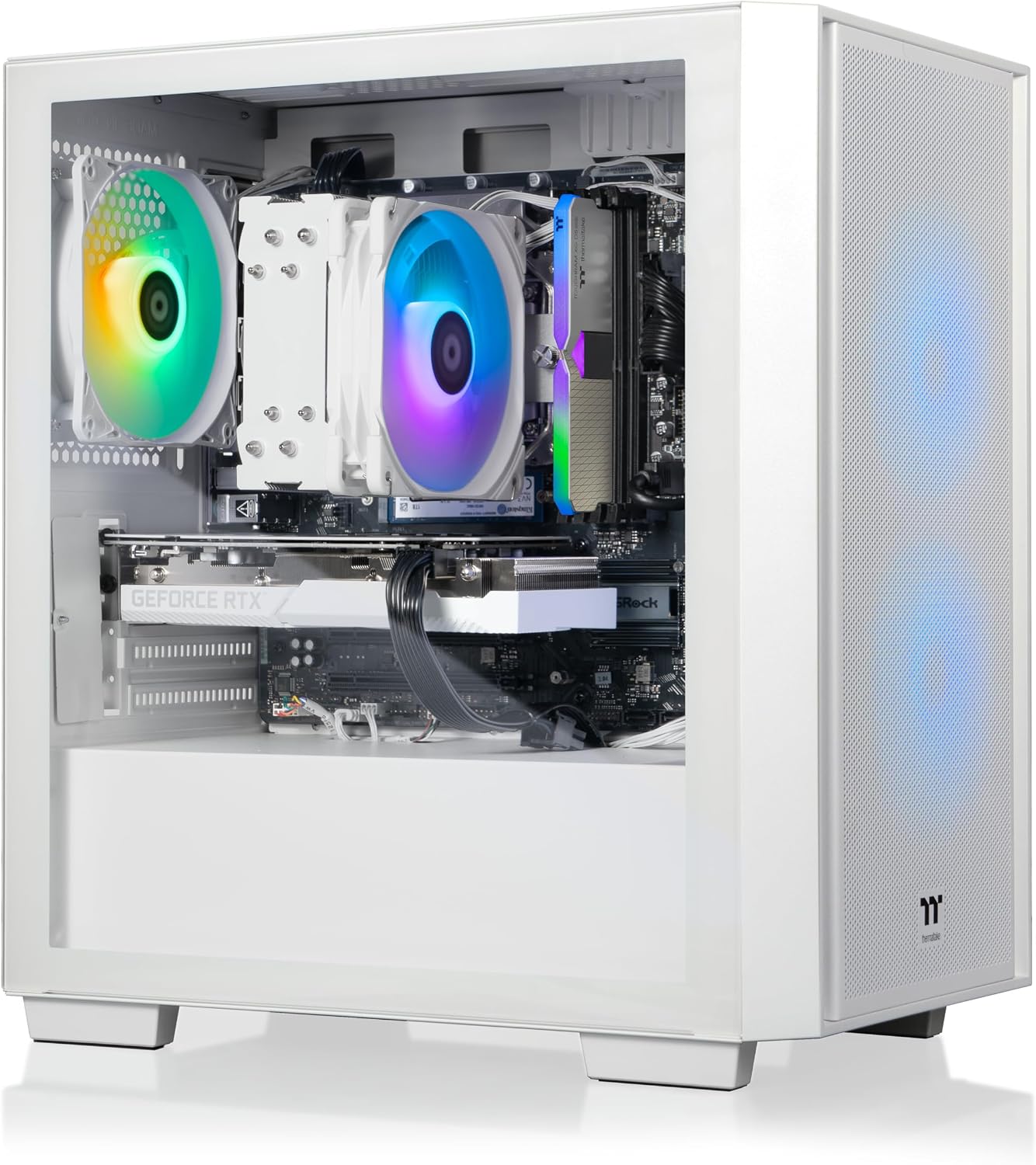 Thermaltake LCGS Versa i560S Gaming Desktop (Intel Core™ i7-14700F, 16GB 6000MT/s DDR5 RGB Memory, NVIDIA GeForce® RTX 5060, 1TB NVMe M.2, WiFi, Windows 11) H16S-B76S-560-LCS