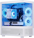 NINGMEI Gaming PC Desktop, AMD Ryzen 7 9700X 8 core 3.8GHz(up to 5.5GHz), GeForce RTX 5060 8GB, 16GB DDR5 RAM 6000MHz, 1TB NVME SSD, 650W PSU, Windows 11 Home, WiFi, White
