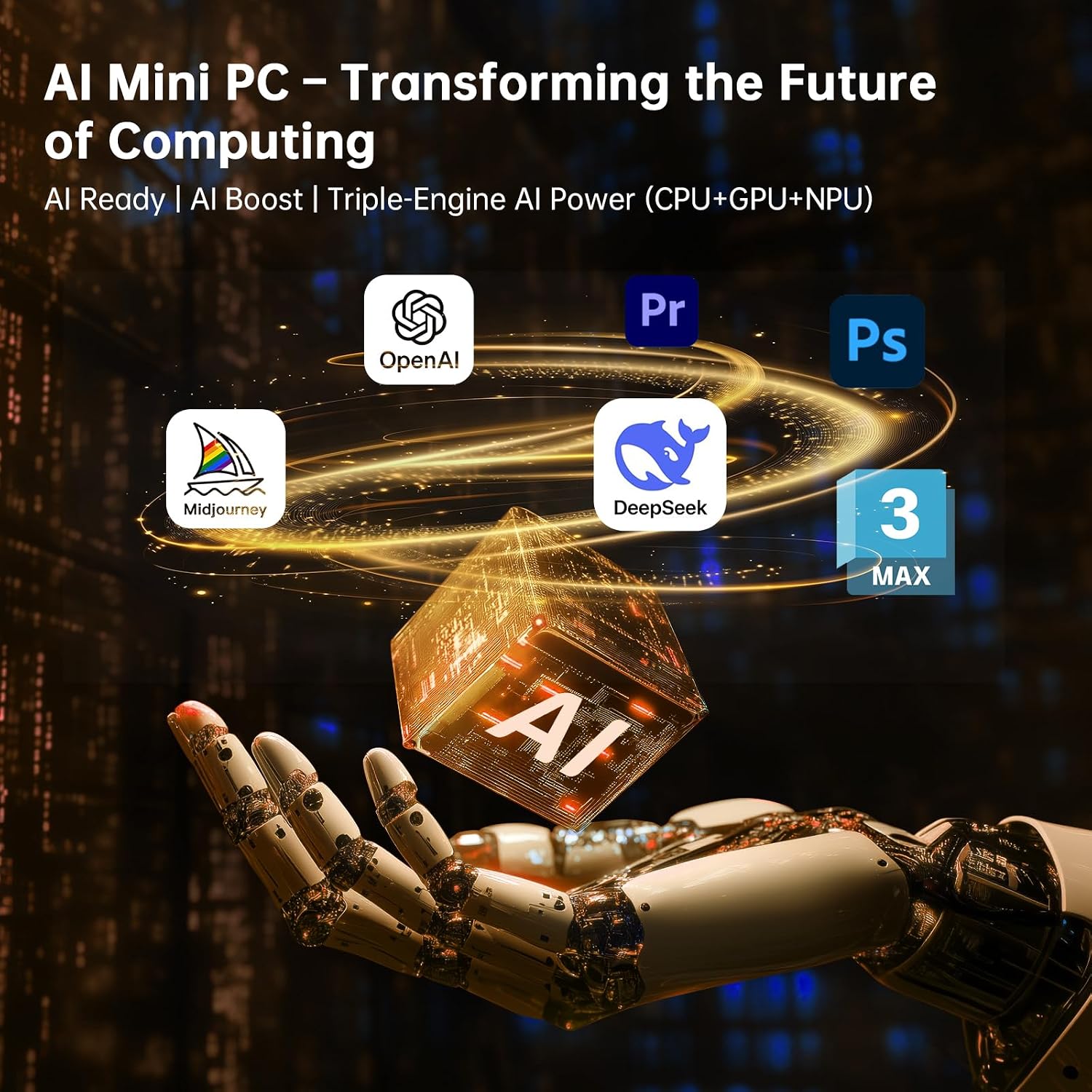 ASUS NUC 14 Pro Mini PC Win 11 Pro, Intel Ultra 7 155H (16C/22T), 16GB DDR5 RAM, 512GB PCIe SSD, Small Desktop Computer with Intel Arc GPU/AI GC/AI Boost/AI Ready/Thunderbolt 4/WiFi 6E/VESA Mount